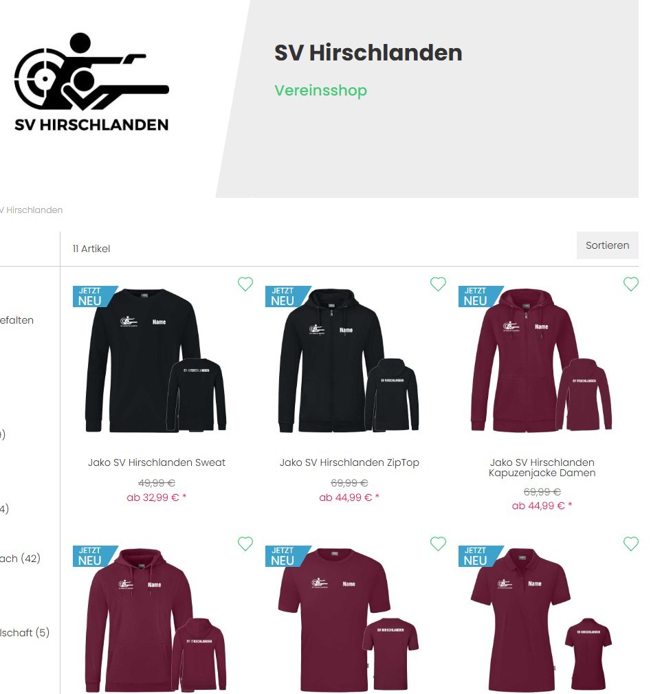 Webshop - Screenshot